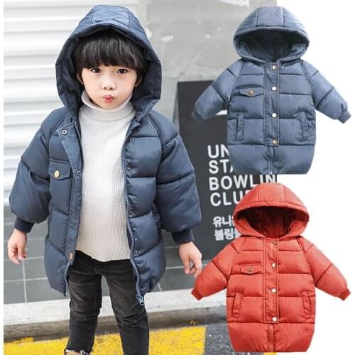Kids Boys Girls Baby Jacket Coat Jackets For Children Outerwear Clothes Fashion Baby Girls Autumn Winter Thicken Warm Parkas