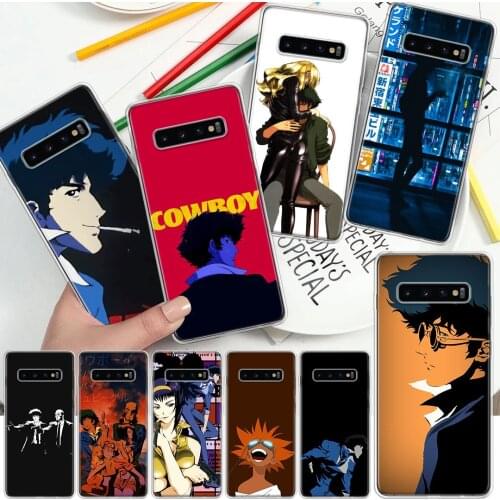 Cowboy bebop Soft Cover Phone Case For Samsung Galaxy S10 S21 S20 FE S9 S8 S7 Note 10 9 8 Plus Ultra Lite J4 J6 + CoqueCowboy be