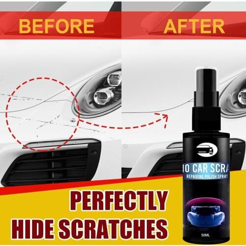 Car Scratch Repair Nano Spray 30/50ml Anti Scratch Spray Crystal Coating Auto Lacquer Paint Care Polished Glass Coating