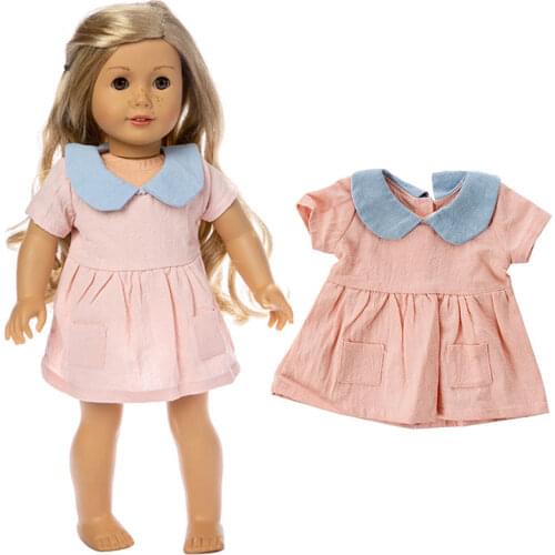 New Denim skirt Fit for 18 inch American Girl And Accessories Dresses (Shoes are not included)