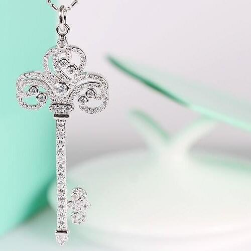 2021 New Key sweater chain Crystals from Austrian High-quality Necklaces Jewelry For Women Christmas Party Wedding jewelery