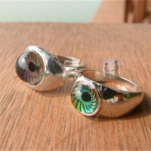 PUNK BINGQINGZI BRAND Mood Rings EYE Temperature Ring