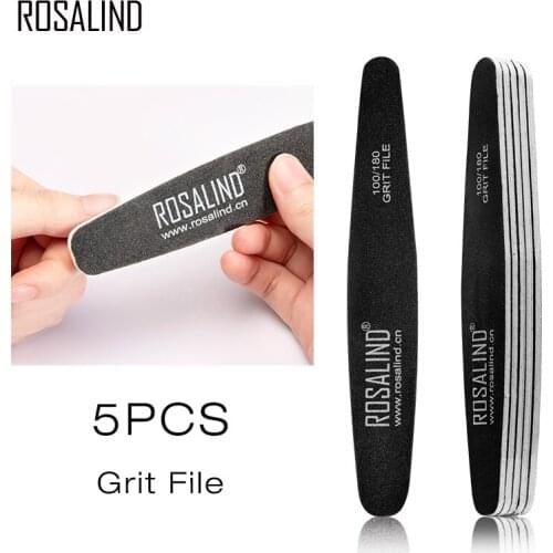 ROSALIND 4PCS/Lot Nail File Buffing Polishing Manicure Tools White And Pink