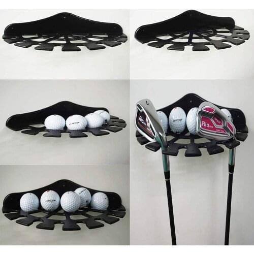 AUXPhome Golf Bag Garage Organizer Rack and Golf Ball Display Case - Golf Equipment Organizer Storage - Store Golf Bags, Clubs