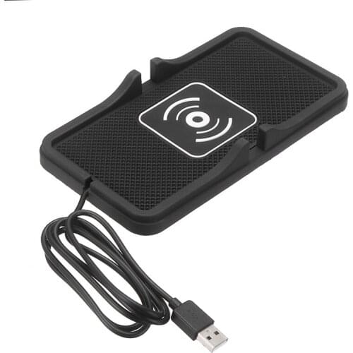 Pohiks 1pc Durable Multi-functional Mobile Phone Charger Portable Car Wireless Fast Charging Pad Dock For Universal Smartphones