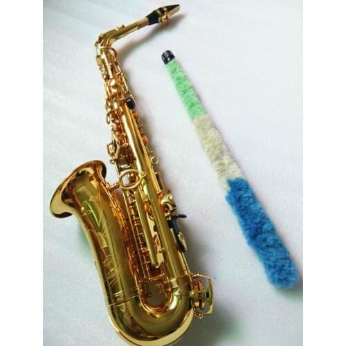 Brand New Professional Alto Drop E Saxophone 875EX 62 82Z Gold Alto Saxophone with Band Mouth Piece Reed Aglet and Hard box