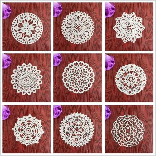 Mandala 15*15cm for diy scrapbooking stencils decoration drawing template laser cutting wall painting scrapbooking stencils