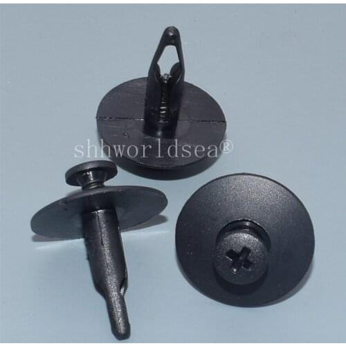 Shhworldsea 100/300/500/1000pcs 6.5MM Push-Type Retainer auto plastic Fasteners Clips Plastic Rivet For Ford 1987-On N804837S