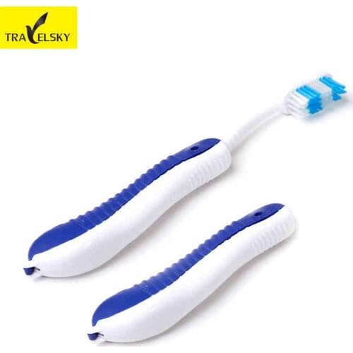 Foldable toothbrushes designed for frequent travelers easy pack travel kit of essential goods 2pcs/lots mix free shipping 13710