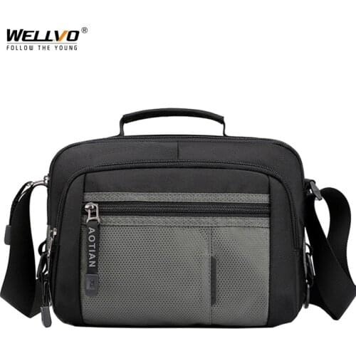 Leisure Mens Bag Messenger Bag Waterproof Crossbody Shoulder Bags Waist Packs Multi-pocket Light Weight Sport Hand Bags XA753ZC