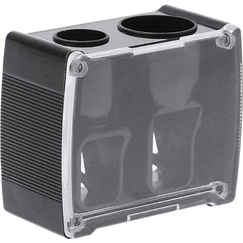 Double Holes Sharpener for Cosmetics Eyeliner Pencil + Pencil Sharpener Makeup Set Practical Eye Liner Pen Tool