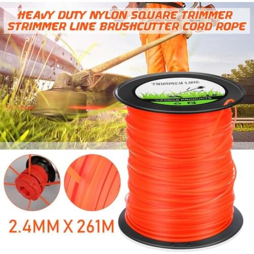 Professional Fine Qualit 2.4mm Grass Trimmer Line 100/260M Strimmer Trimmer Nylon Rope Cord Roll Grass Cutting Line