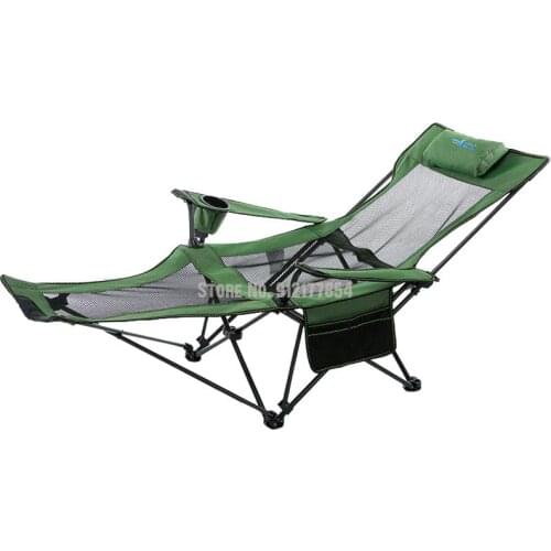 Outdoor Folding Chair Portable Back Fishing Chair Camping Multifunctional Folding Chair Leisure Stool Nap Beach Chair