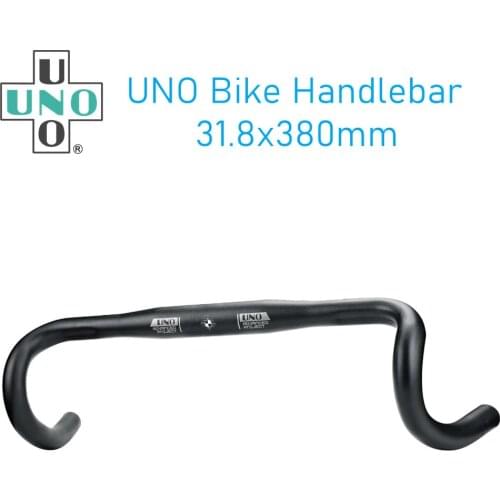 UNO Aluminum Alloy Ultralight Bike Handlebar Road Bike Handlebar 31.8x380mm Bicycle Bent Handlebar MTB Bike Accessories
