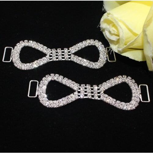 10PCS high quality rhinestone bikini connector/buckle contest competition 8.5cm free shipping