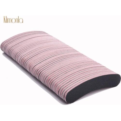 200pcs/lot Professional Emery Board Sanding buffer Black Curve Banana Nail Art File Buffing Polishing Beauty Manicure Nail Tools