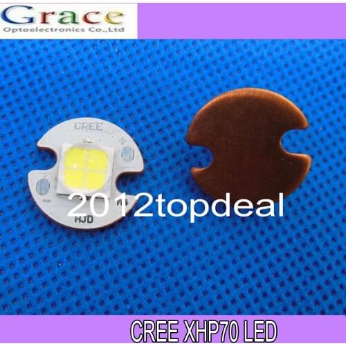5pcs 2016 NEW Cree XHP70 cool white N4-1B on 6V SinkPad-II 16mm Copper Base