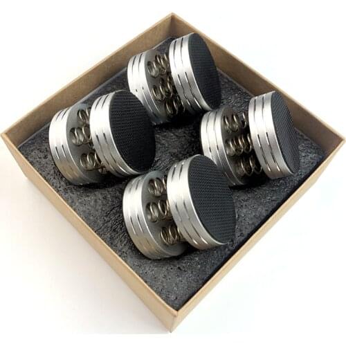 Audio Accessories - 4Pcs Aluminum Alloy Spring Shock Absorption Foot Pad HiFi Audio Speaker Equipment Spike Feet Nail