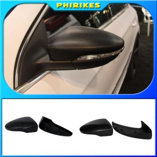Black Side Wing Mirror Cover for VW Golf 7.5 MK7 7 GTD R GTI 6 Passat B7 CC Scirocco E-GOLF Polo 6R 6C MK6 Cap for Jetta 6 MKVI