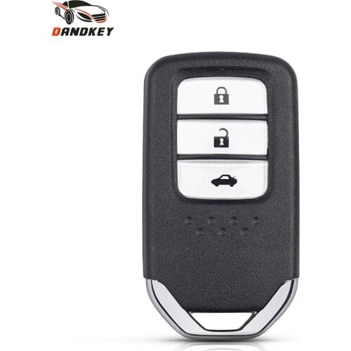Dandkey Replacement Smart Key Case Remote Key Shell For Honda Jazz CRV Pilot Accord Civic Fit Freed HRV 2014 2017 3 Button HON66
