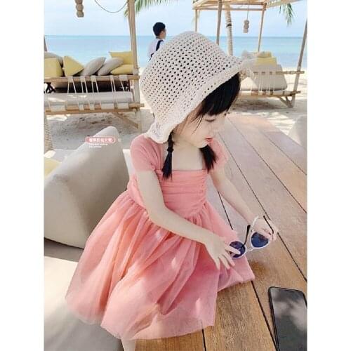 Princess Kids Girls Wedding Sleeveless Party Dress Summer Beach Clothing Birthday Party Gown Costumes Clothing