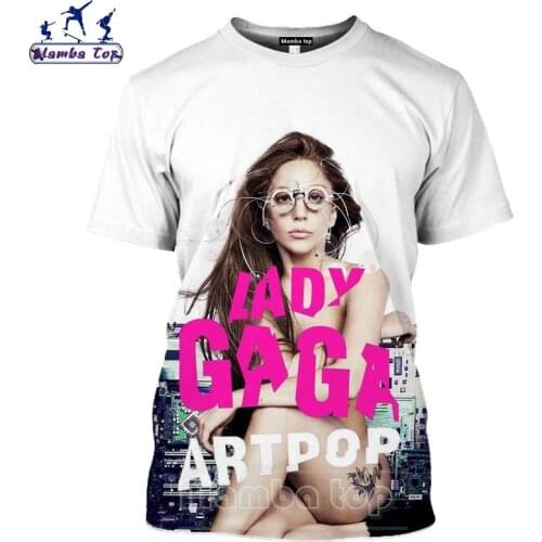 3D T shirt Men Funny Jo Calderone Sportswear Mens T-shirts Sexy Singer Lady Gaga Tshirt Women Tees Tops star Unisex Clothing E5