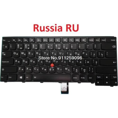 Keyboard For Lenovo For Thinkpad T440 T440P E431 T440S T431S T450 T450S T460 L440 English US Russia RU Spain SP France FR AR