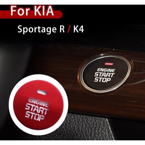 Fit for KIA K4 Sportage R Car Engine Start aluminium alloy Button Replace Cover Stop Switch Accessories Car Decor