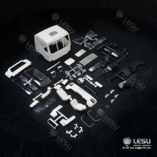 LESU 1/14 RC Plastic Cabin Set Car Shell Dumper Truck DIY Tamiya MAN TGS Model TH15876