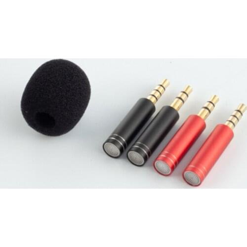 Mini 3.5mm Jack Microphone Metal Small Condenser Mic for Mobile Phone PC Notebook Sound Card Record