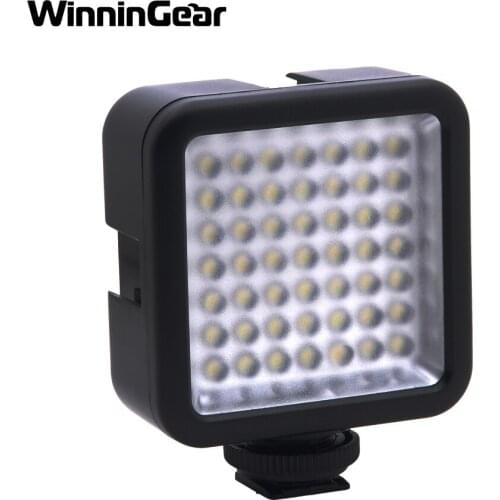 Mini W49 49 LED Video Light Camera Lamp Light Photo Lighting for Cannon/for Nikon/for Sony Camera Camcorder and Smartphone