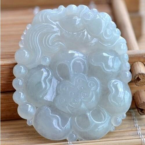 Hetian jade emerald landscape pendant jade warmJ08