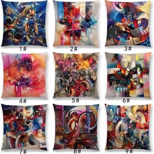 New Abstract Style Emotion Pattern Fantasy Seasons Cushion Cover Pillow Case