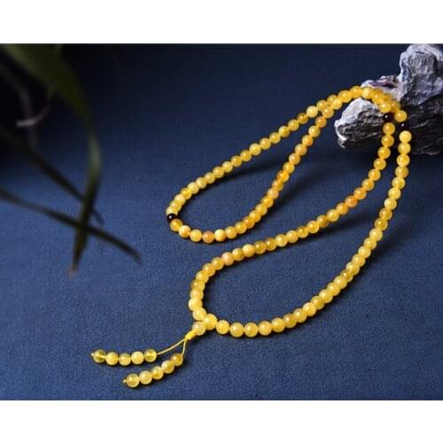 6/8mm 10mm collar de ámbar natural para hombres y mujeres con joyas