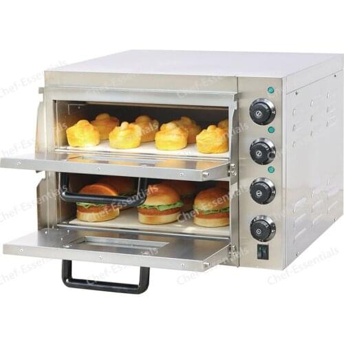 PFKS-PC02A Double-Layer Pizza Oven 0-350 degree bekery equipment stone electric timer