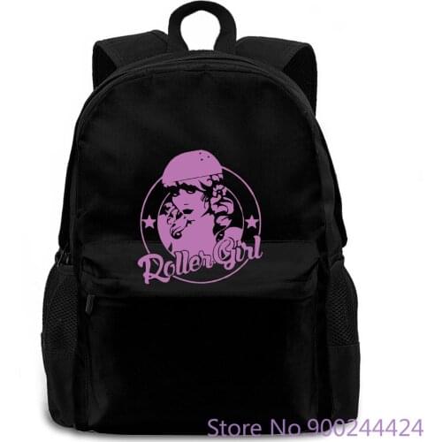 Roller Girl - Boogie Nights, Roller Derby, Roller Skate, Retro, 1970s Loose women men backpack laptop travel school adult