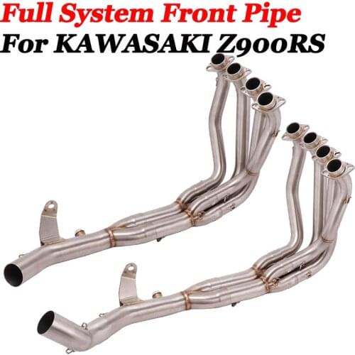 Slip on For KAWASAKI Z900RS Motorcycle Exhaust Escape Modified Muffler Front Mid Connection Link Pipe Stainless Original Exhaut