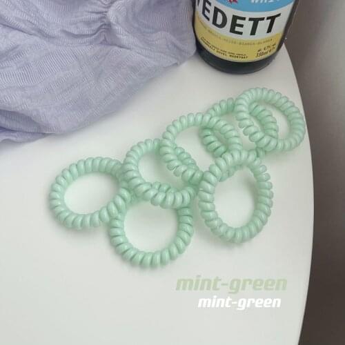Light mint green ~ ins candy color phone ring sweet and cute phone line color hair rope simple and fresh hair ring