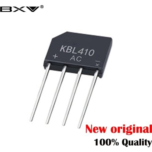 5PCS KBL410 4A 1000V rectifier bridge stack straight plug flat bridge rectifier bridge single phase