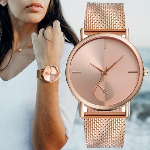 High Quality Womens Watch Casual Quartz Analog Rose Gold Wristwatch Luxury New Style Watches Gift For Female Reloj femenino