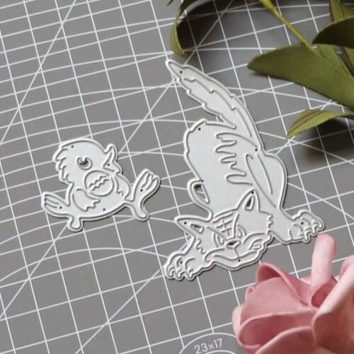 Animal Tiger Chick Frame Cutting Dies Set Embossing Stencil Templates Mold Paper DIY Art Craft Scrapbook Book Card Decor