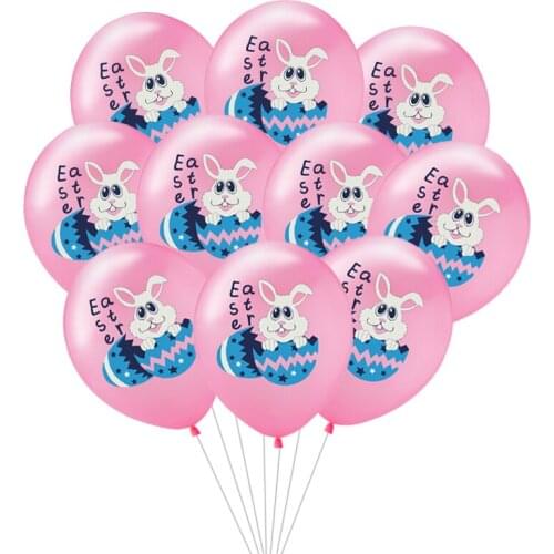 10pcs 12inch Rabbit Latex Balloons Cute Animal Bunny Party Balloon for Kids Birthday Party Decor Happy Easter Decoration Supply