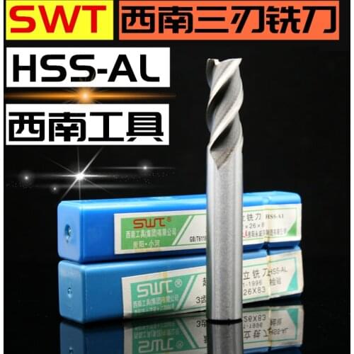 3F-1.5/2/3/4/5/6/8/10/12/14/16/18/20mm 3 Flute HSS & Aluminium End Mill Cutter CNC Bit Milling Machinery tools Cutting tools