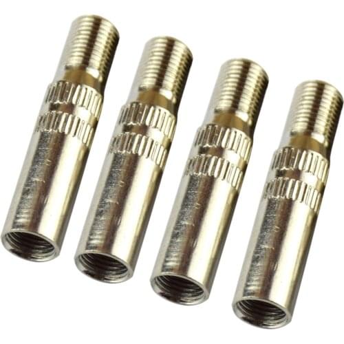 4 Sets Universal Car Bike Motorcycle Tyre Valve Extension 39mm Adaptor Brass durable and water repellent