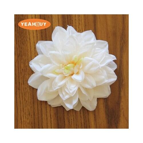 50pcs 7colors 15CM Silk Dahlia Flower Head Artificial Flowers DIY Wedding Party Wall Arch Decoration Supplies