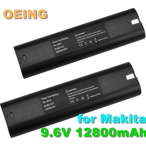 6.8Ah 9.6V Ni-MH Battery for Makita 9000 9001 9002 9033 9600 193890-9 192696-2 632007-4 5090D 6012HD 4190D 4190DW 4300D 4390D