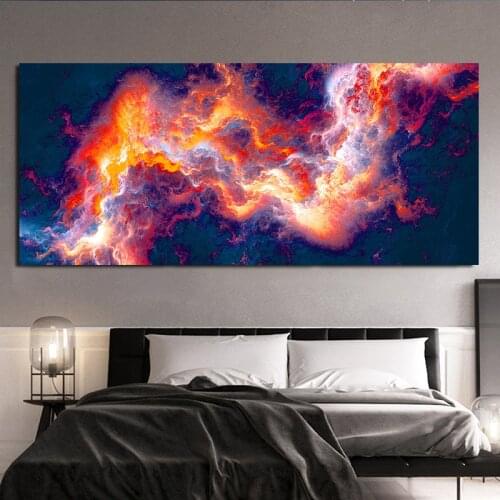 Full Drill Round 5D DIY Diamond Painting Red Black Flame Cloud Abstract Diamond Embroidery Cross Stitch Mosaic large size N1530
