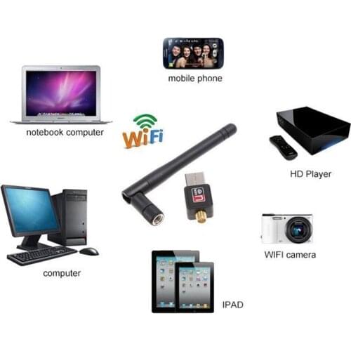 Wireless WiFi Adapter Mini Network Card 150Mbp 2dBm Wifi Adaptador for Laptop PC Mini Wi-fi Dongle