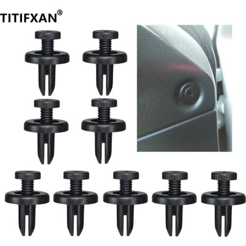For Toyota Camry 40 Car Door Plank Trim 7mm Hole Plug-in Screw Expansion Fasteners Clips Rivet Snap Buckle Clamp