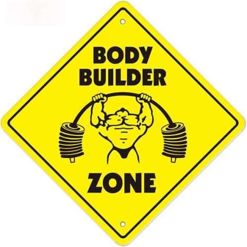 Personality Bodybuilding Crossing Zone Car Stickers Vinyl Refrigerator VAN Fine Decal Car Cartoon Anime Apply To Car Window